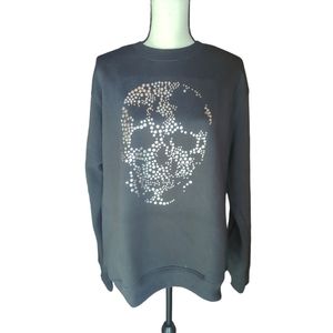 Bolongaro Trevor NWT Black Studded Skull Sweatshirt